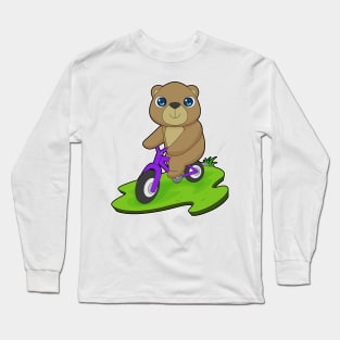 Bear Bicycle Long Sleeve T-Shirt